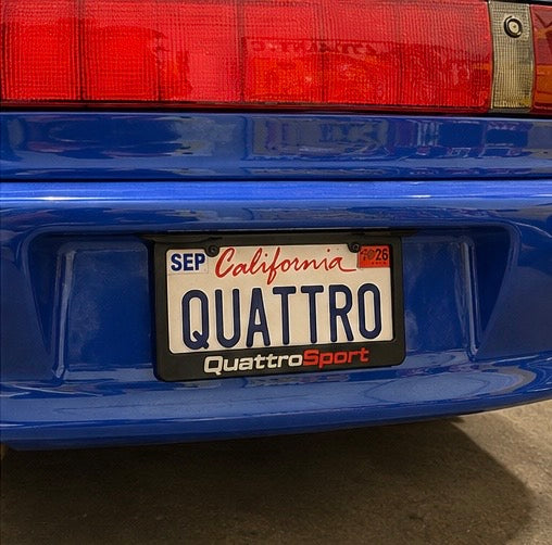 Quattrosport License Plate Frame