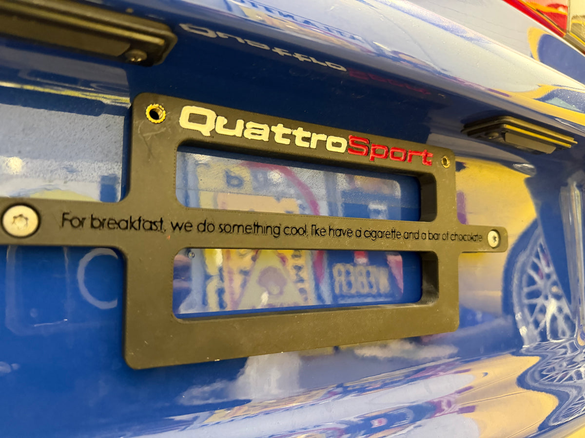 QS Euro To US Plate Holder